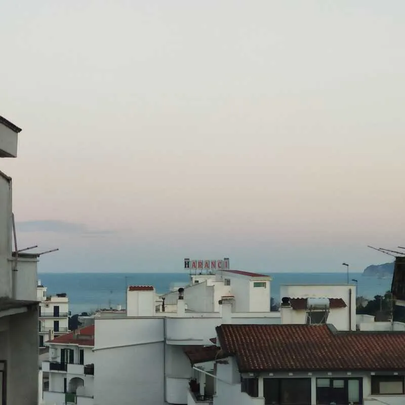 Vista panoramica su Vieste e il mare